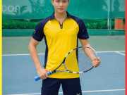 Áo tennis phối màu vàng xanh