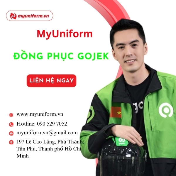 Đồng Phục GoJek Thiết Kế Chuyên Nghiệp Chất Lượng