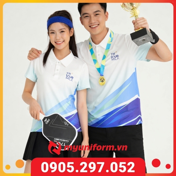 Áo Đồng Phục Pickleball Thương Hiệu TH True Milk
