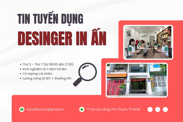[TUYỂN DỤNG] DESIGNER IN ẤN TÚI VẢI – ĐI LÀM NGAY