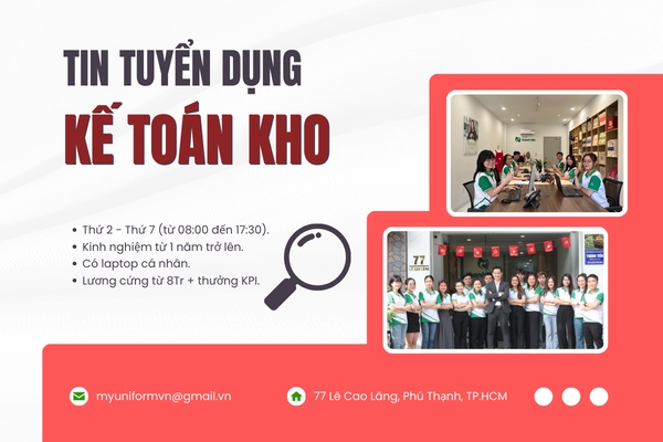 [TUYỂN DỤNG] KẾ TOÁN KHO – ĐI LÀM NGAY
