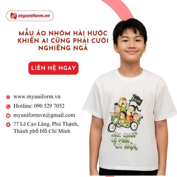 Mẫu Áo Nhóm Hài Hước Khiến Ai Cũng Phải Cười Nghiêng Ngả