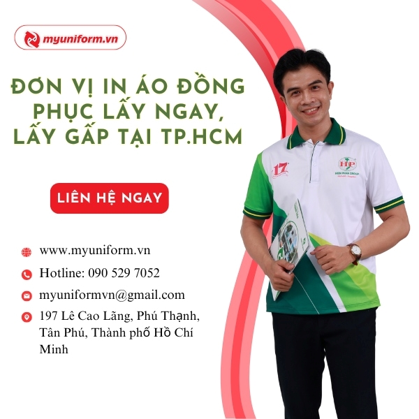 Đơn vị in áo đồng phục lấy ngay, lấy gấp tại TP.HCM