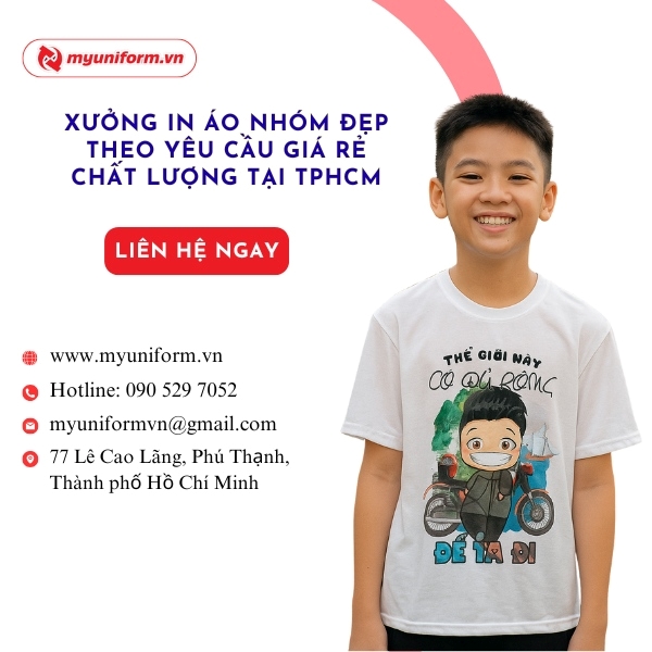 Xưởng In Áo Nhóm Đẹp Theo Yêu Cầu Giá Rẻ Chất Lượng Tại TPHCM
