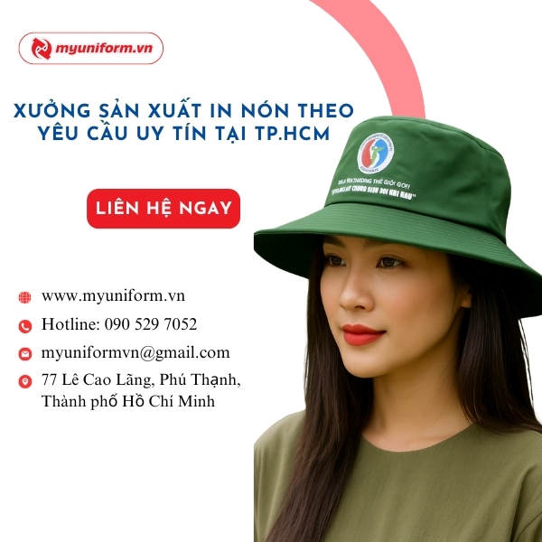 Công Ty Sản Xuất In Nón Theo Yêu Cầu Uy Tín Tại TP.HCM