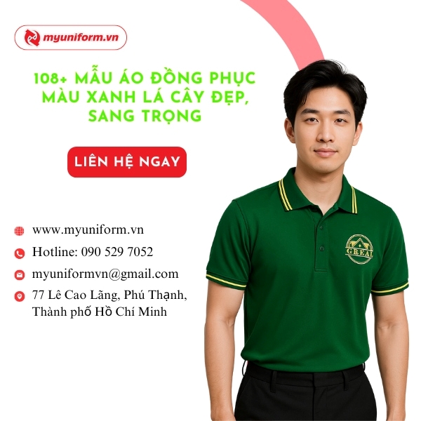 108+ Mẫu Áo Đồng Phục Màu Xanh Lá Cây Đẹp, Sang Trọng