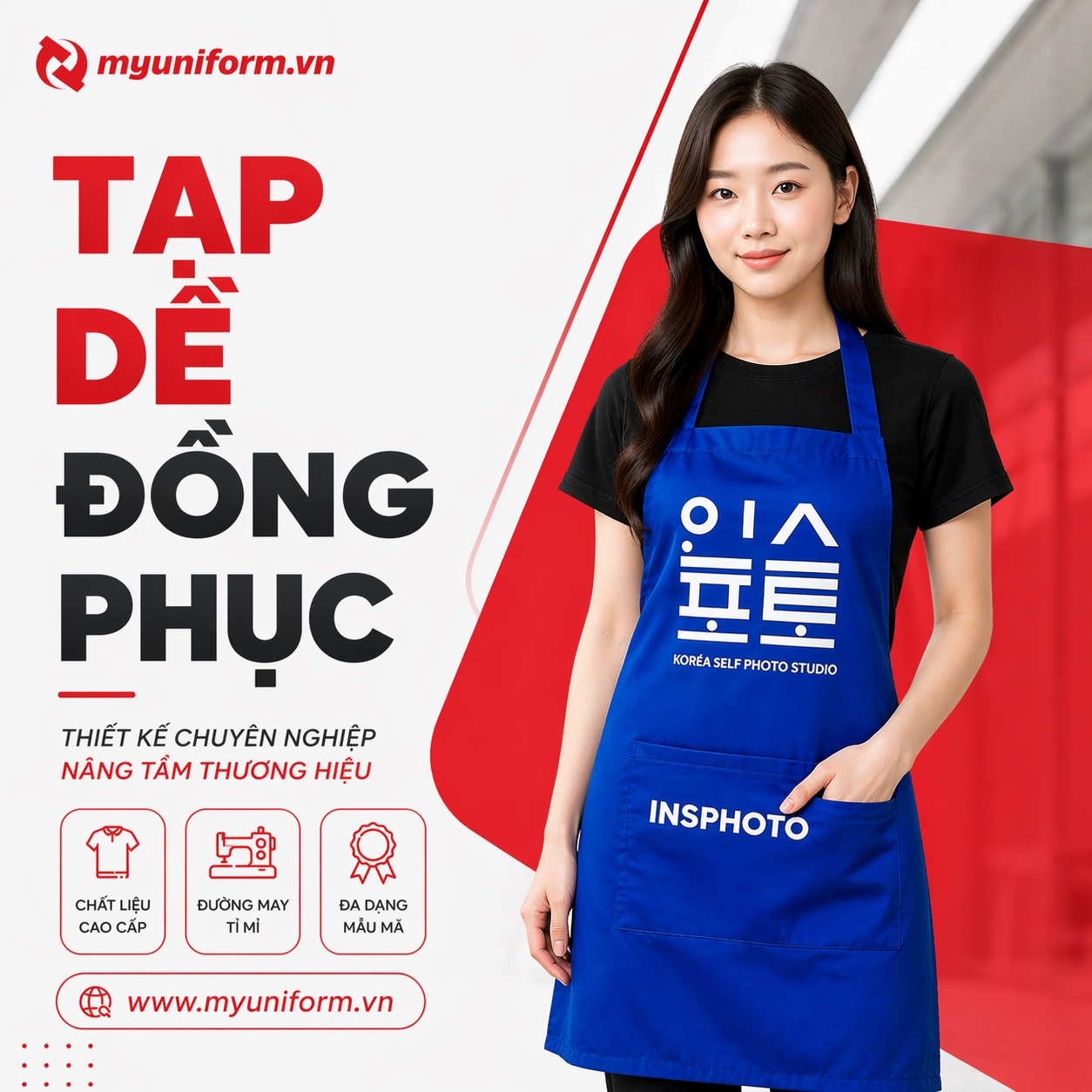 Tạp dề đồng phục 