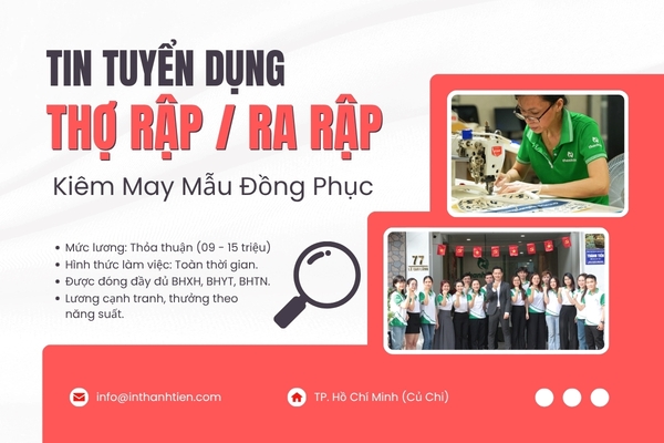 [Tuyển Dụng] Vị Trí Thợ Rập