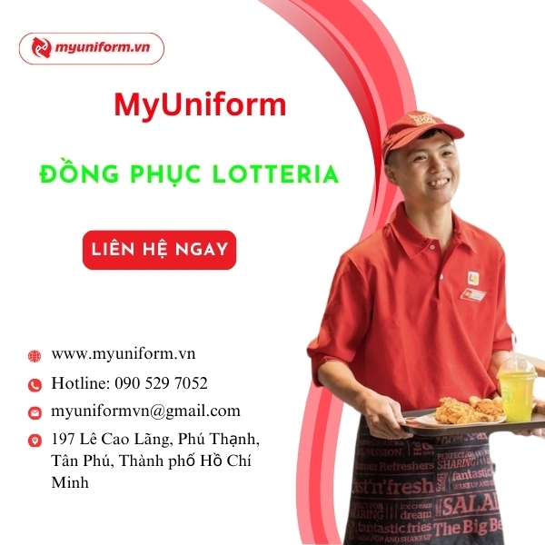 Áo Đồng Phục Lotteria Thiết Kế Đẹp Ấn Tượng Thu Hút Và Nổi Bật