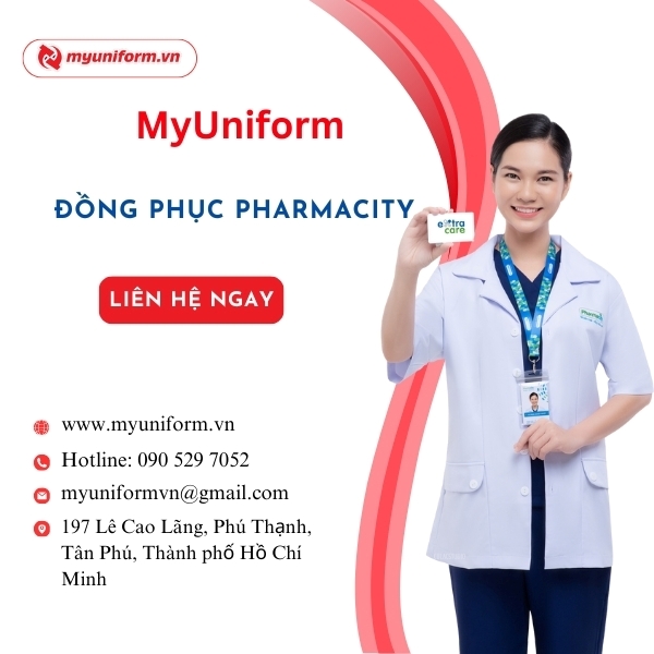 Đồng Phục Pharmacity Thiết Kế Ấn Tượng Chỉn Chu Chuyên Nghiệp